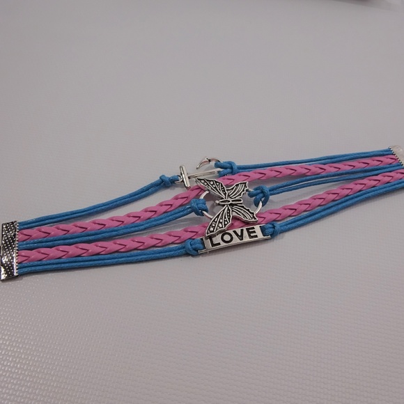 Infinity Love Butterfly Anchor Charm Bracelet - Picture 2 of 4